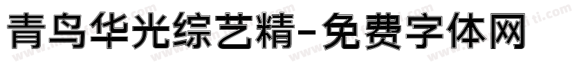 青鸟华光综艺精字体转换