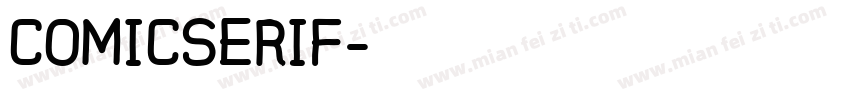 COMICSERIF字体转换