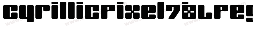 CyrillicPixel7-LPeg字体转换
