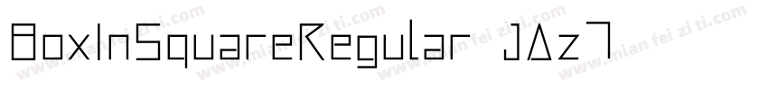 BoxInSquareRegular-JAz7字体转换