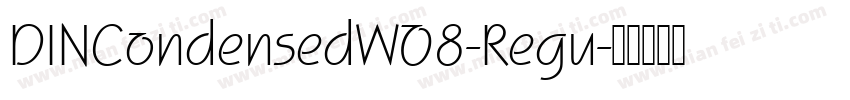 DINCondensedWO8-Regu字体转换