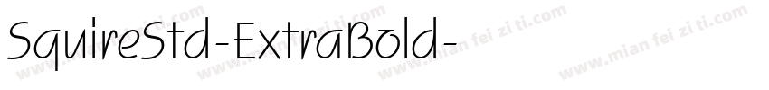SquireStd-ExtraBold字体转换