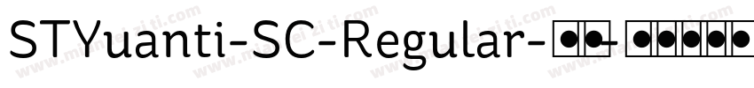 STYuanti-SC-Regular-常规字体转换