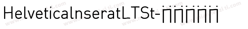 HelveticalnseratLTSt字体转换