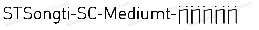 STSongti-SC-Mediumt字体转换