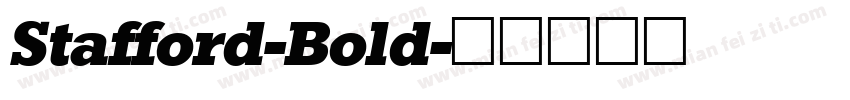 Stafford-Bold字体转换
