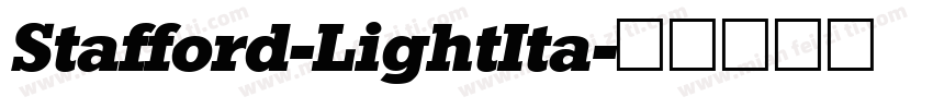 Stafford-LightIta字体转换