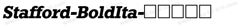Stafford-BoldIta字体转换