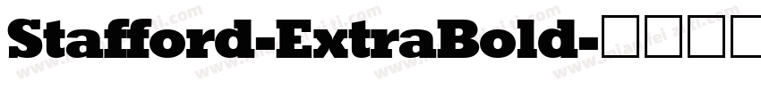 Stafford-ExtraBold字体转换