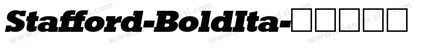 Stafford-BoldIta字体转换