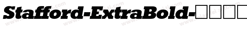 Stafford-ExtraBold字体转换