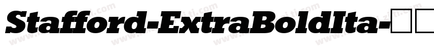 Stafford-ExtraBoldIta字体转换