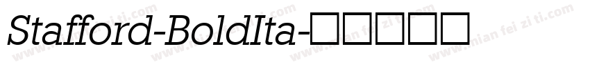 Stafford-BoldIta字体转换