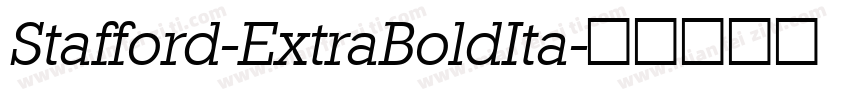 Stafford-ExtraBoldIta字体转换