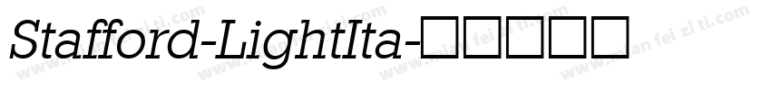 Stafford-LightIta字体转换