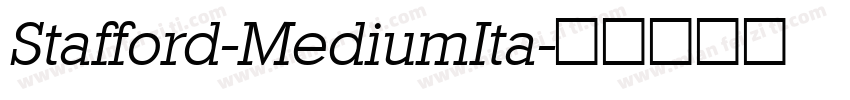 Stafford-MediumIta字体转换