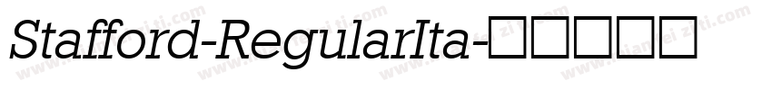 Stafford-RegularIta字体转换