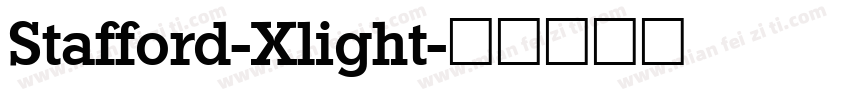 Stafford-Xlight字体转换
