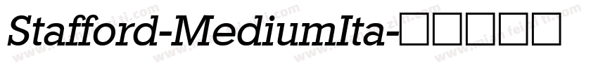 Stafford-MediumIta字体转换