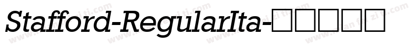 Stafford-RegularIta字体转换