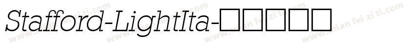 Stafford-LightIta字体转换