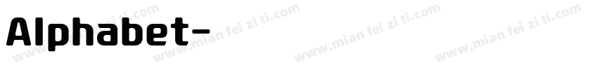 Alphabet字体转换