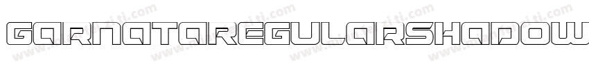 GarnataRegularShadow字体转换