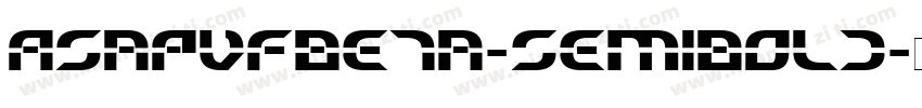 AsapVFBeta-SemiBold字体转换