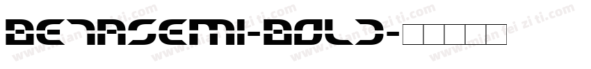 BetaSemi-Bold字体转换
