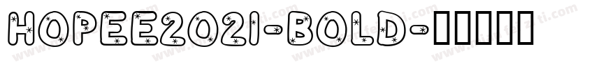 hopee2021-bold字体转换