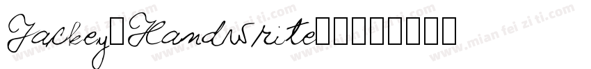 Jackey_Handwrite02字体转换