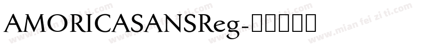 AMORICASANSReg字体转换