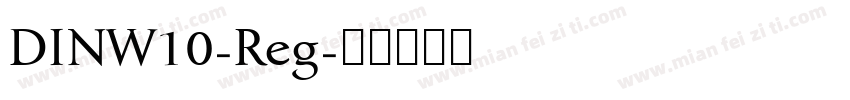 DINW10-Reg字体转换