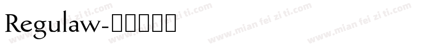 Regulaw字体转换