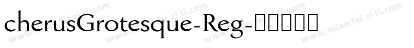 cherusGrotesque-Reg字体转换