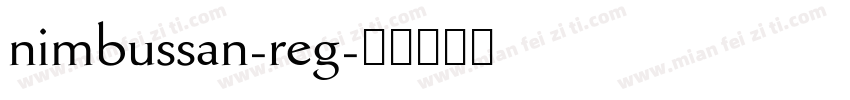 nimbussan-reg字体转换