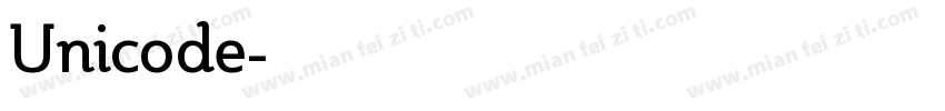 Unicode字体转换