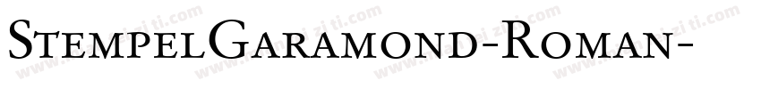 StempelGaramond-Roman字体转换