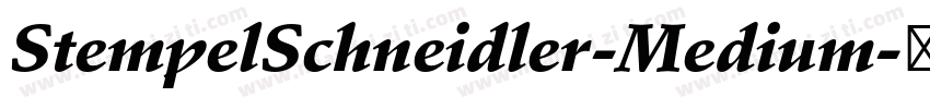 StempelSchneidler-Medium字体转换