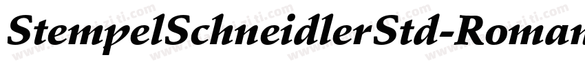 StempelSchneidlerStd-Roman字体转换