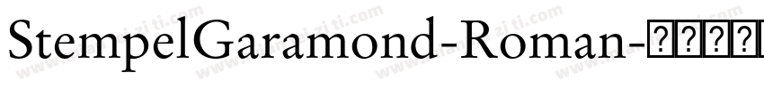 StempelGaramond-Roman字体转换