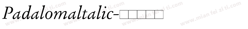 Padalomaltalic字体转换