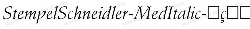 StempelSchneidler-MedItalic字体转换