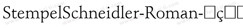 StempelSchneidler-Roman字体转换