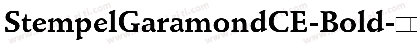 StempelGaramondCE-Bold字体转换