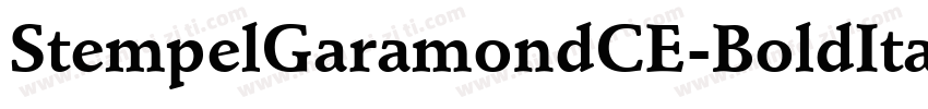 StempelGaramondCE-BoldItali字体转换