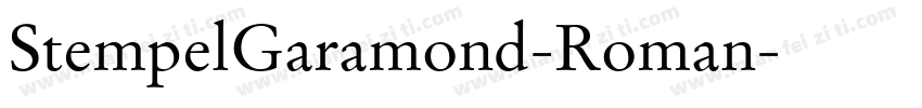 StempelGaramond-Roman字体转换