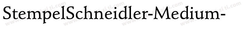 StempelSchneidler-Medium字体转换