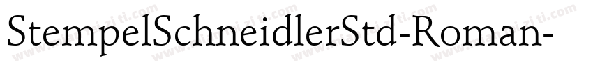 StempelSchneidlerStd-Roman字体转换