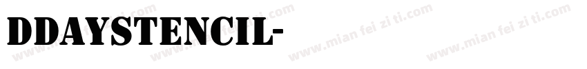 DDayStencil字体转换